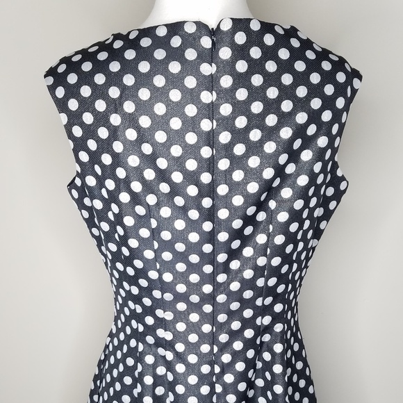 Eliza J metallic polka dot a-line dress - Picture 4 of 6